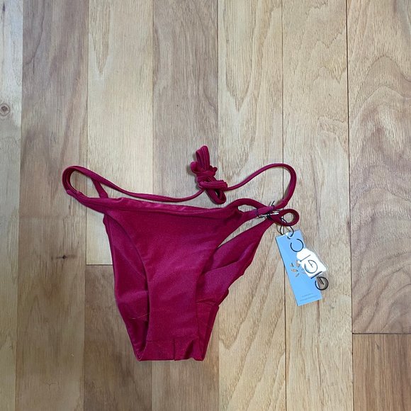 NWT GIGI C BIKINI RED ANDI BOTTOMS - Picture 4 of 5